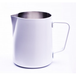 stalowy dzbanek na mleko firmy Concept Art 350 ml - biały