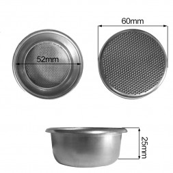 Sitko portafiltra na podwójne espresso 52mm